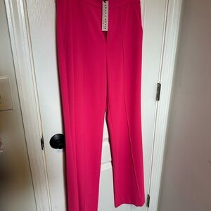 Alice and Olivia Dylan high waisted pink pant